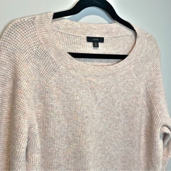 J. Crew Waffle Knit Confetti Colored Wool Blend Sweater - size XS - Picture 5 of 9